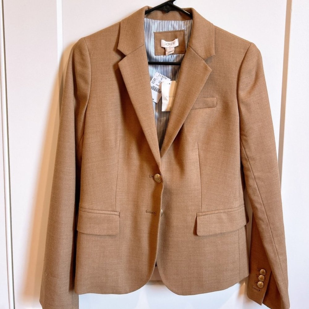 NWT J.CREW WOMEN'S COAT TAUPE COLOR SIZE 2